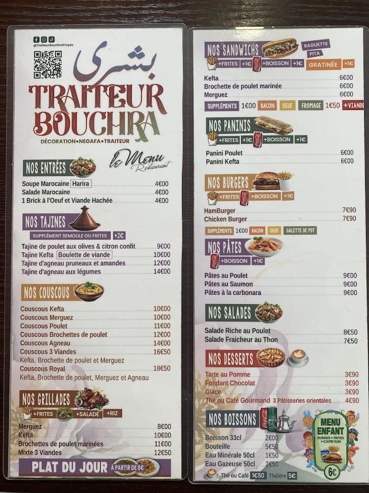 Traiteur Bouchra - Menu Image 1